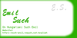 emil such business card